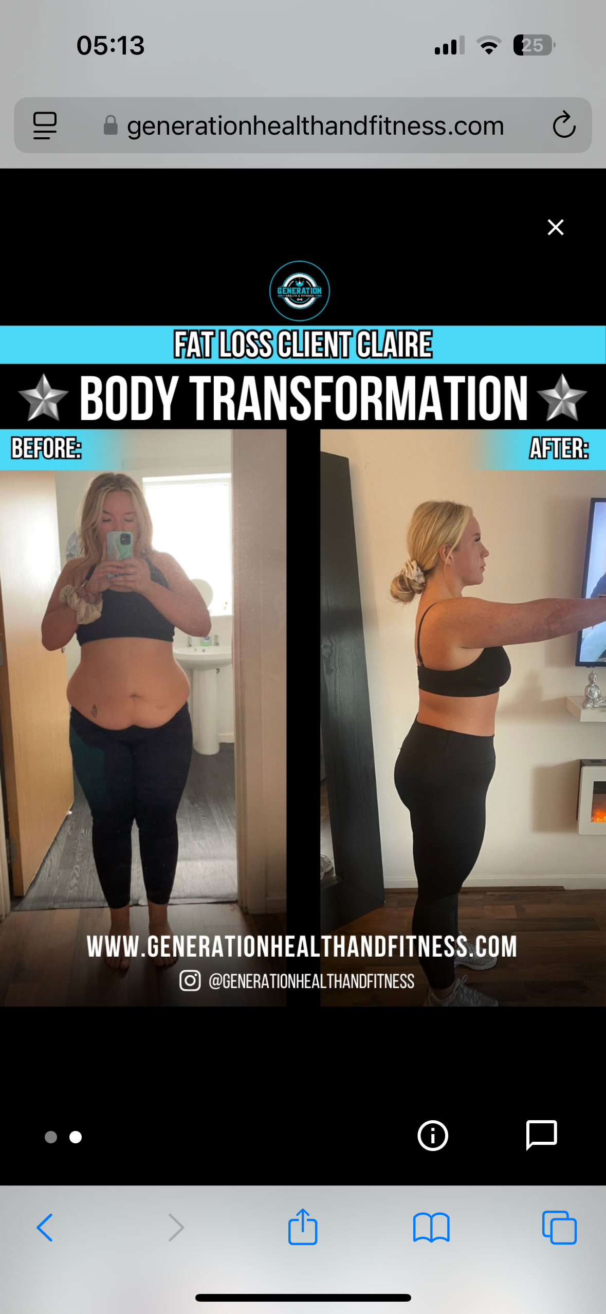 Female weight loss transformation glasgow